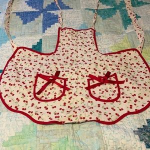🍒Retro cherry apron